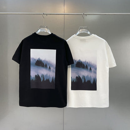 Essentials Fear Of God Flower Forest Cloud Sea Printing T-Shirt - product image 1