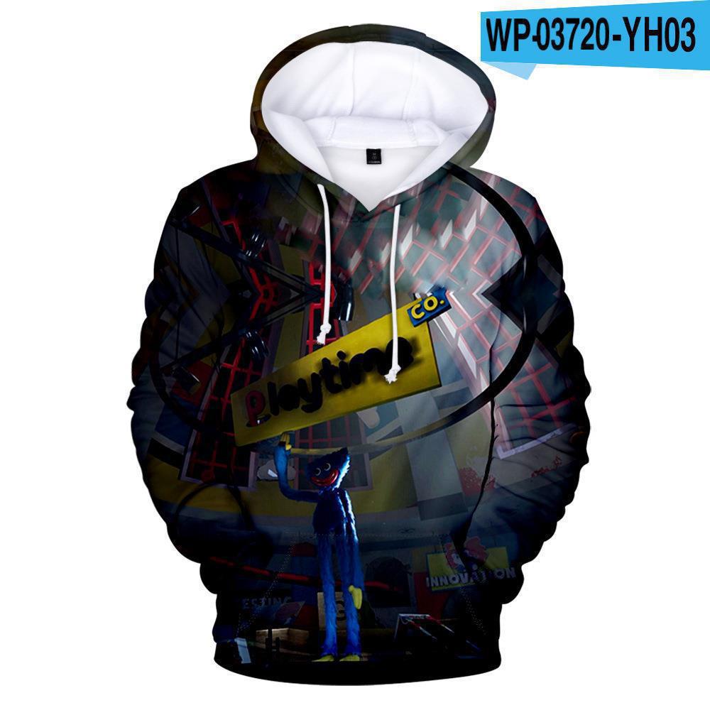 Poppy Playtime 3d Printed Hoodie Sweatshirt Huggy Wuggy