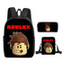 Roblox Schoolbag Lunch box pencil case backpack set