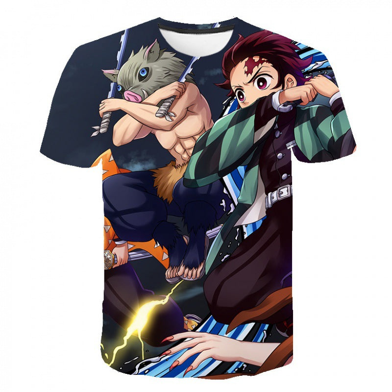 Kimetsu No Yaiba T-shirt Unisex 3d Printed Demon Slayer T Shirt