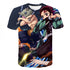 Kimetsu No Yaiba T-shirt Unisex 3d Printed Demon Slayer T Shirt