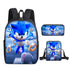 Sonic Schoolbag backpack lunch box pencil cases set