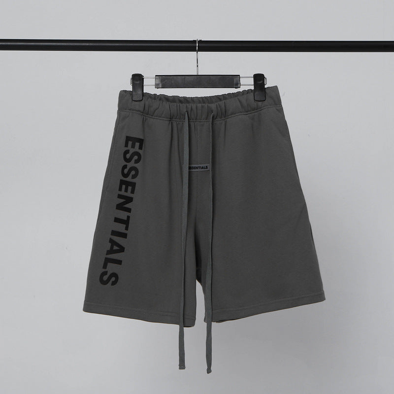 Essentials Letter Printing Unisex Shorts Fashionable Middle Pants - product image 14