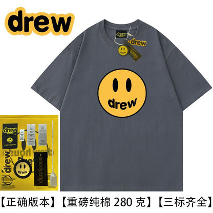 Drew Hussry Summer Biber Same Style Smiley Face T-Shirt - product image 28