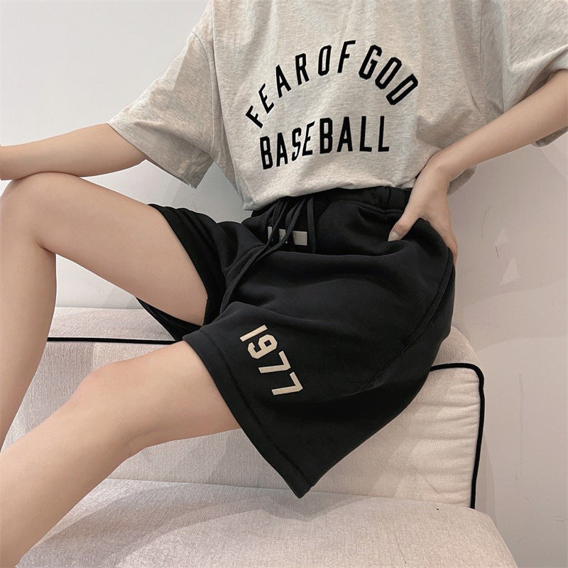 Fear Of God Essentials Season 7 Casual Loose Reflective Shorts Men Short Pants – Style Green black - product image 3