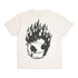 Gallery Dept Skull Flame Color English Letter Printing T-shirt