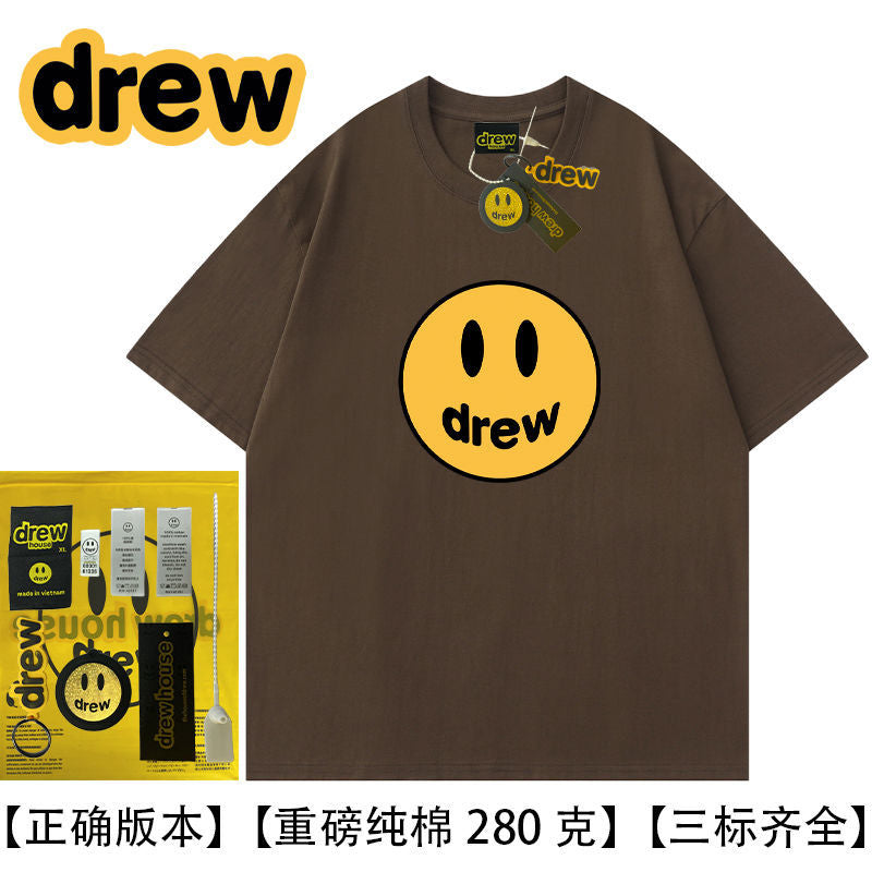 Drew Hussry Summer Biber Same Style Smiley Face T-Shirt - product image 19