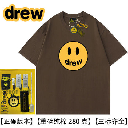 Drew Hussry Summer Biber Same Style Smiley Face T-Shirt - product image 19