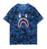 Bape Ape Shark Printed T Shirt