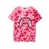 Bape Ape Shark Printed T Shirt