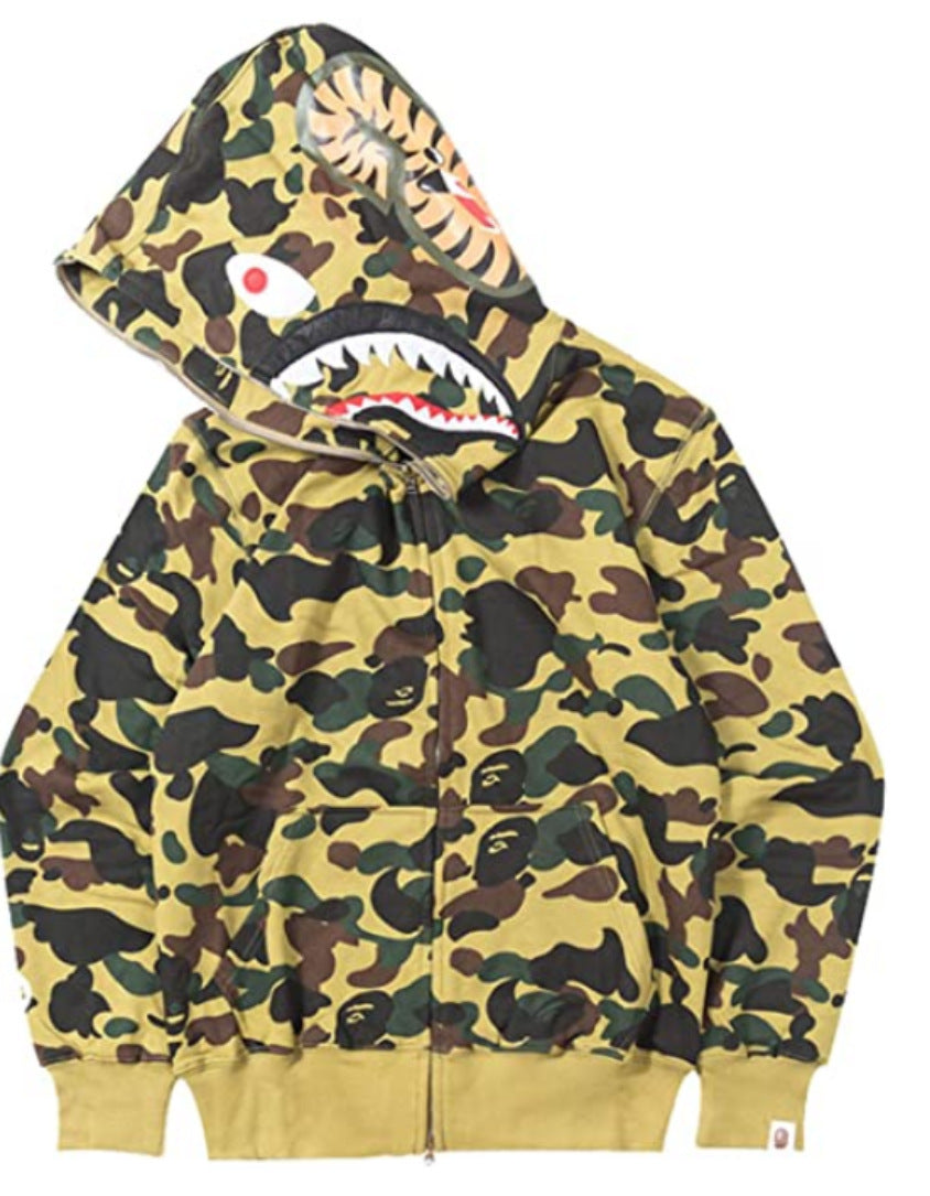 Bape Shark Ape 3d Printed Hoodie Sweatshirt Pullover