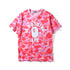 Bape Ape Shark Printed T Shirt