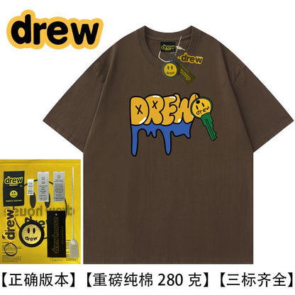 Drew Hussry Smiling Face Hip Hop T-Shirt - product image 29
