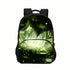 Abstract backpack schoolbag