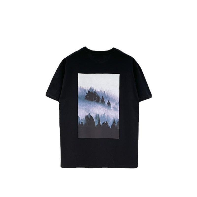 Essentials Fear Of God Flower Forest Cloud Sea Printing T-Shirt - product image 5