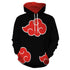 Naruto 3D Hoodie Sweatshirt Jacket Pullover