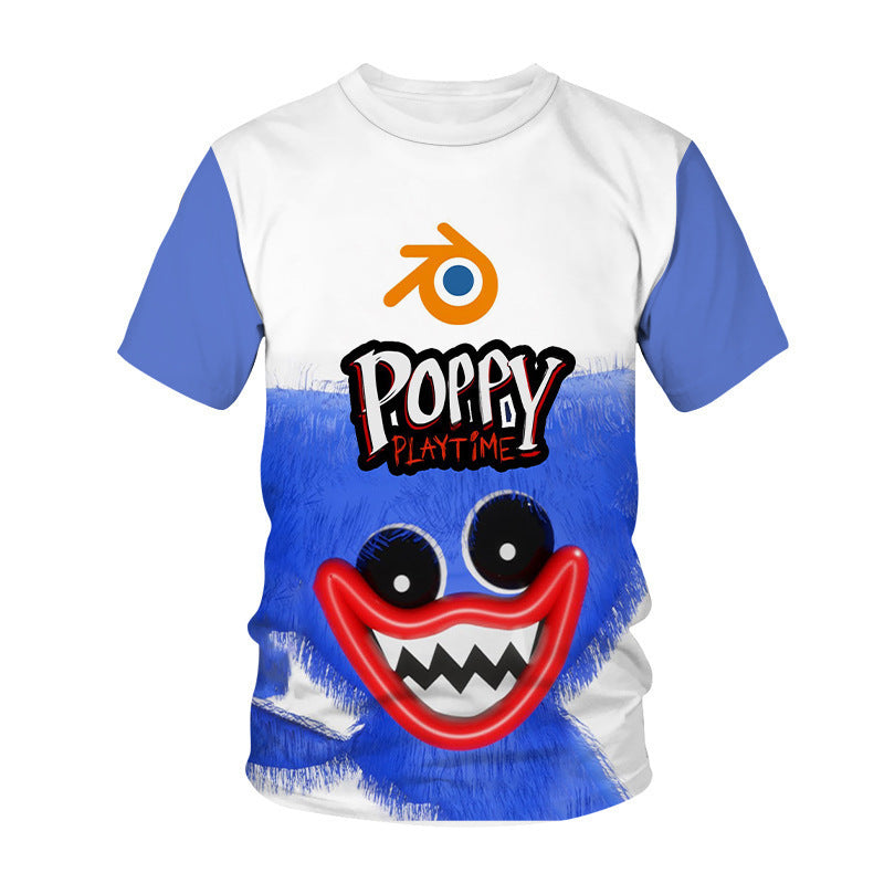 Poppy Playtime 3D Children's Clothing Short Sleeve Adult T-Shirt Bobbi's Game Time T-Shirt - product image 61
