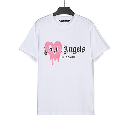 Palm Angels Love Dissolved Graffiti Letter Printing  T Shirt