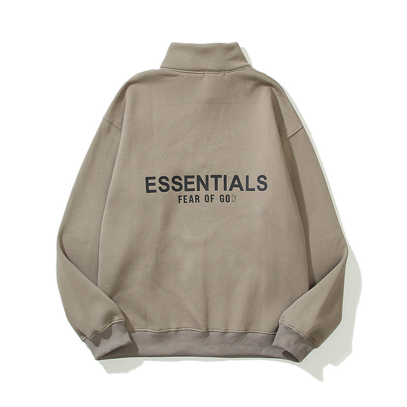 Fear Of God Essentials Drop-shoulde Stand Collar Half Zip Sweater Jacket Sweatshirt - product image 17