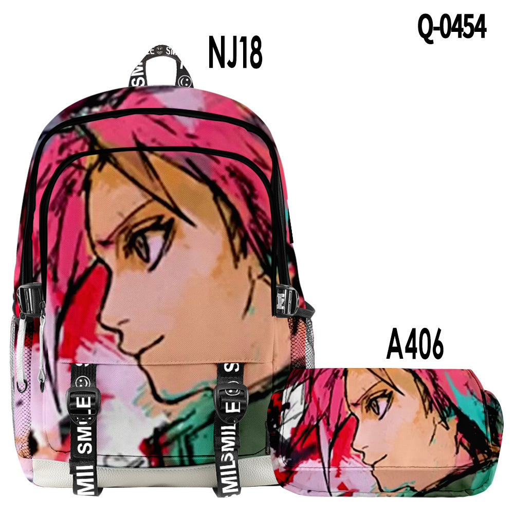 Naruto 3d backpack pencil case set