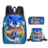 Sonic Schoolbag backpack lunch box pencil cases set