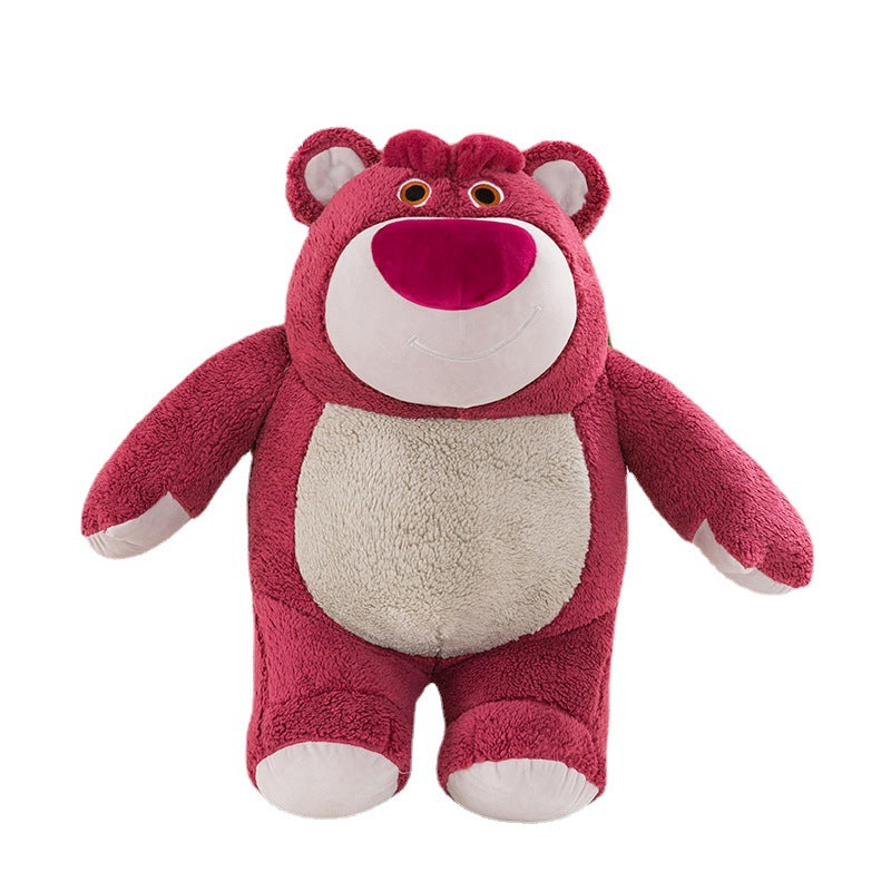 Disney Sleeping Strawberry Bear Doll Pink Plush Toy