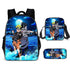 Naruto backpack schoolbags crossbody bag pencil case set