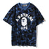 Bape Shark Camouflage Print Hip Hop T-shirt Ape Brand T Shirt