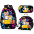 Lankybox Cartoon printed schoolbag lunch bag shoulder bag pencil cases 3pcs set backpack