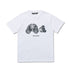 Palm Angel Broken Skull Bear Print T Shirt