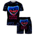 Poppy Playtime 3d Printed Children's Short Sleeve For Adult Beach Pants Suit Set