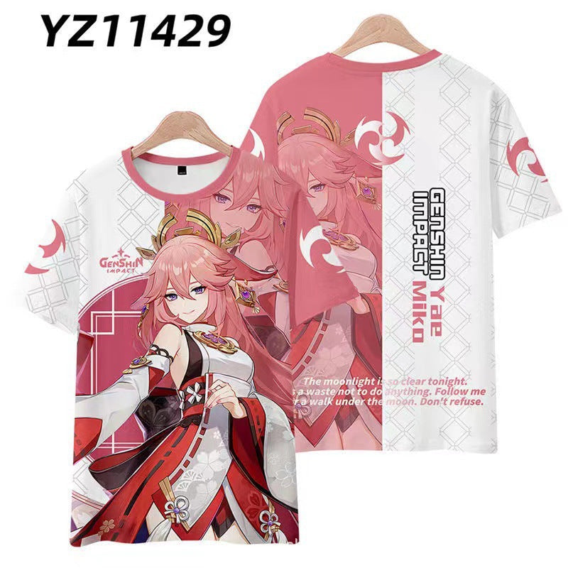 Genshin Impact T Shirt Unisex 3d Printed T-shirt