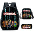 Roblox Schoolbag Lunch box pencil case backpack set