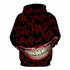 Joker Pullover Hoodie Adult 3dcolor Printing With Cap Men's Women's Pullover