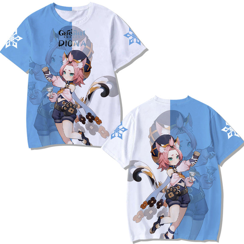 Genshin Impact T-shirt Unisex 3d Printed T Shirt