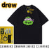 DREW HUSSRY Ninja smiley face loose  Justin Biber coupleins Pure cotton half sleevet T-shirt