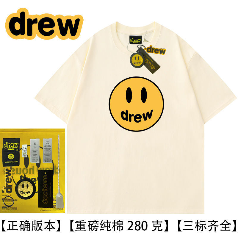 Drew Hussry Summer Biber Same Style Smiley Face T-Shirt - product image 23