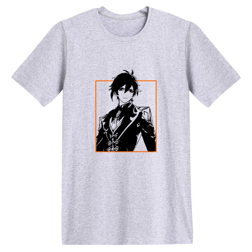 Genshin Impact Cotton Printed T Shirt Unisex T-shirt