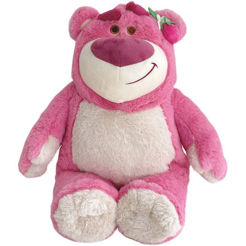 Disney Pink Strawberry Bear Doll Plush Toy Ragdoll