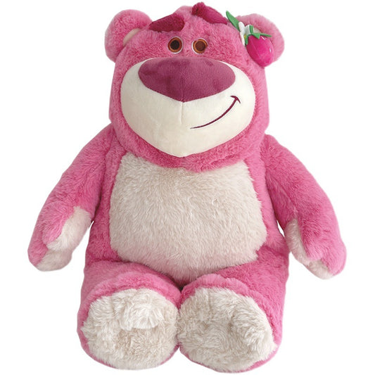 Disney Pink Strawberry Bear Doll Plush Toy Ragdoll