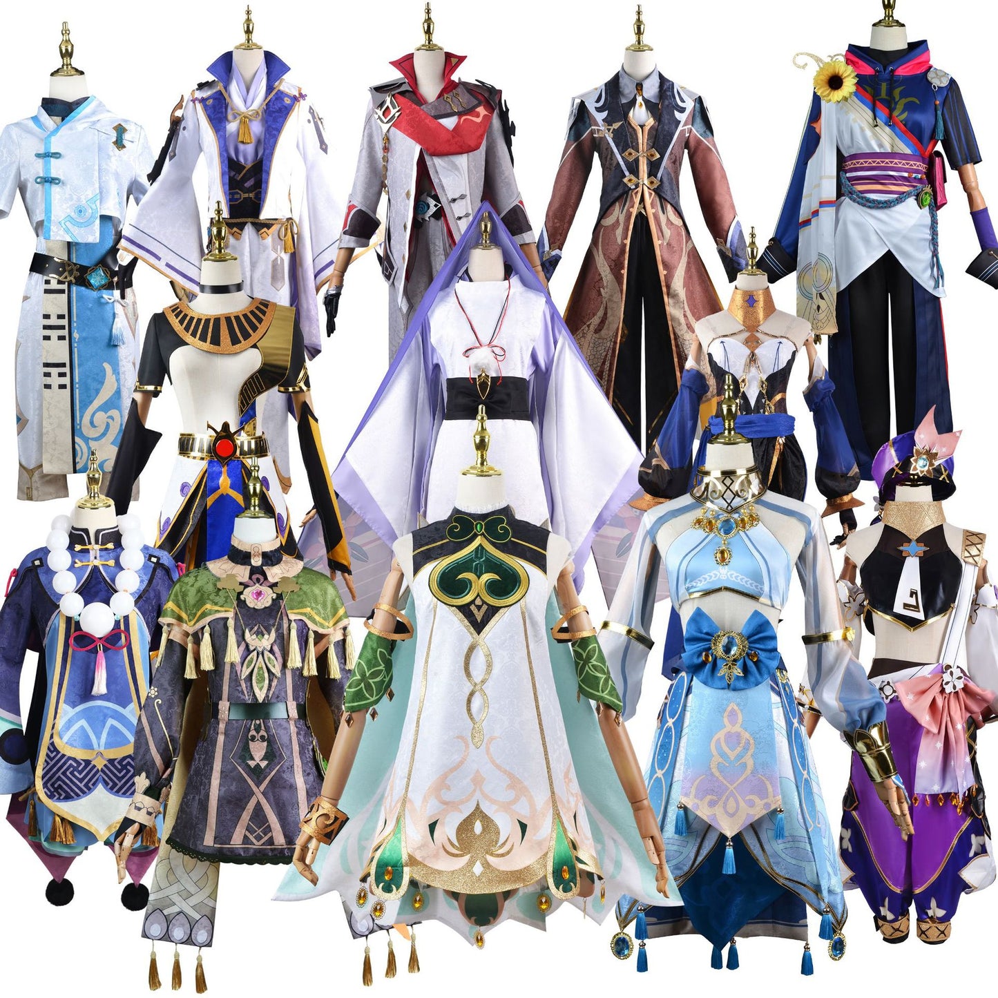 Genshin Impact Cosplay Dress Cost Wig Clothes