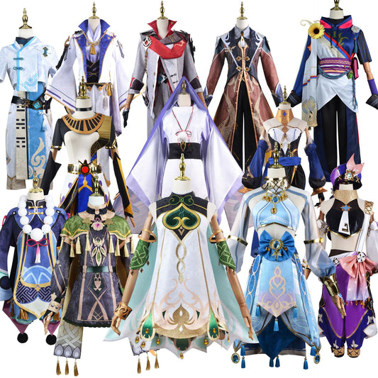 Genshin Impact Cosplay Dress Cost Wig Clothes