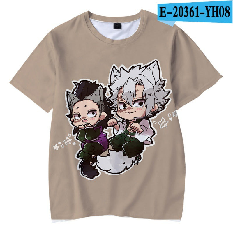 Kimetsu No Yaiba Demon Slayer 3d Printed T Shirt Unisex T-shirt