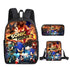 Sonic Schoolbag backpack lunch box pencil cases set