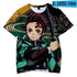 Kimetsu No Yaiba T-shirt Demon Slayer 3d Printed Unisex T Shirt