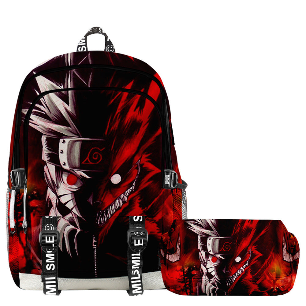 Naruto 3d backpack pencil case set