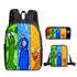 Rainbow Friends Schoolbag backpack lunch box pencil cases set