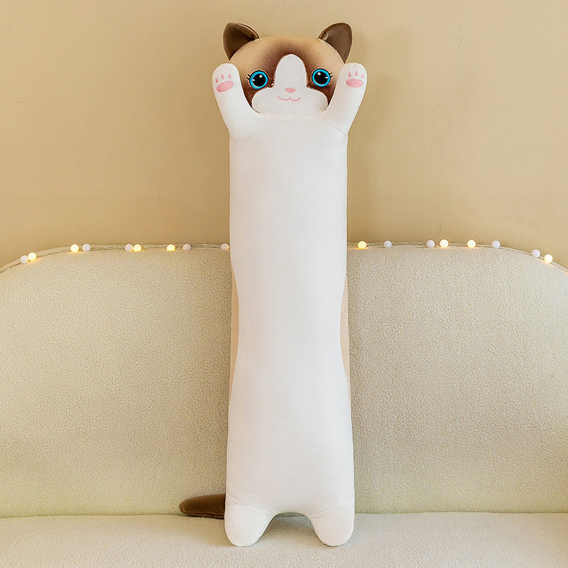 Cat doll cute accompany doll cat long sleeping pillow Cat Island leg-supporting plush toy female