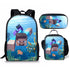 Minecraft schoolbag three-piece set lunch bag pencil case backpack set