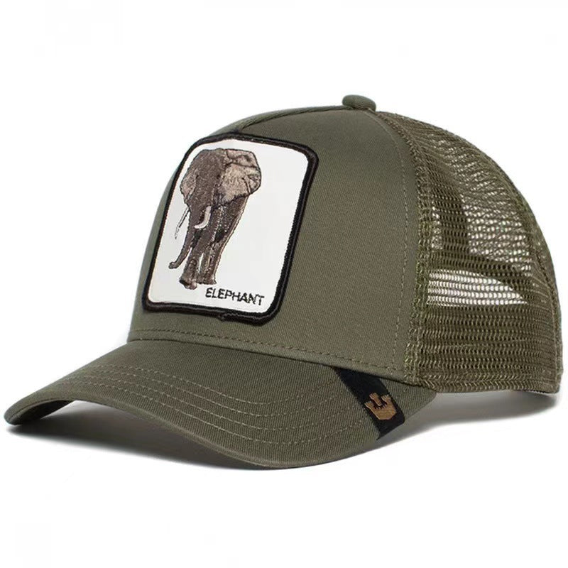 Animal-shaped embroidered baseball cap Trucker Hat